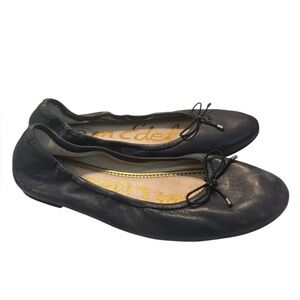 Sam Edelman Felicia Ballerina Flats | Navy Blue Leather | Size 10